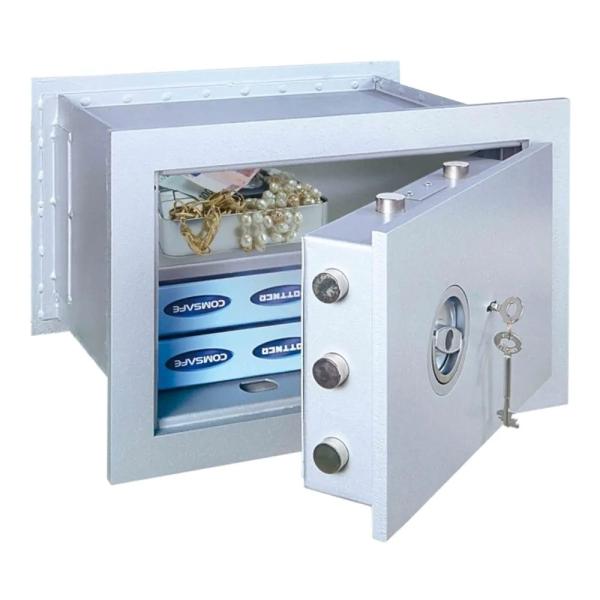 Rottner Wandtresor EN1 Stone SE 45 Premium Zahlenkombinationsschloss weißaluminium T04941